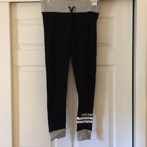 NWT Victoria’s Secret Pink black workout pants